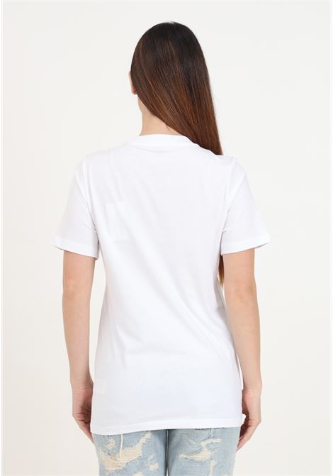 Women's white short sleeve t-shirt with Fly patch PATRIZIA PEPE | 2M4381/J159W103